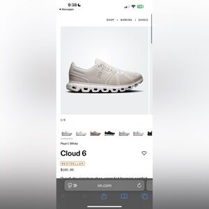 On clouds womens. Size 7.5 worn once